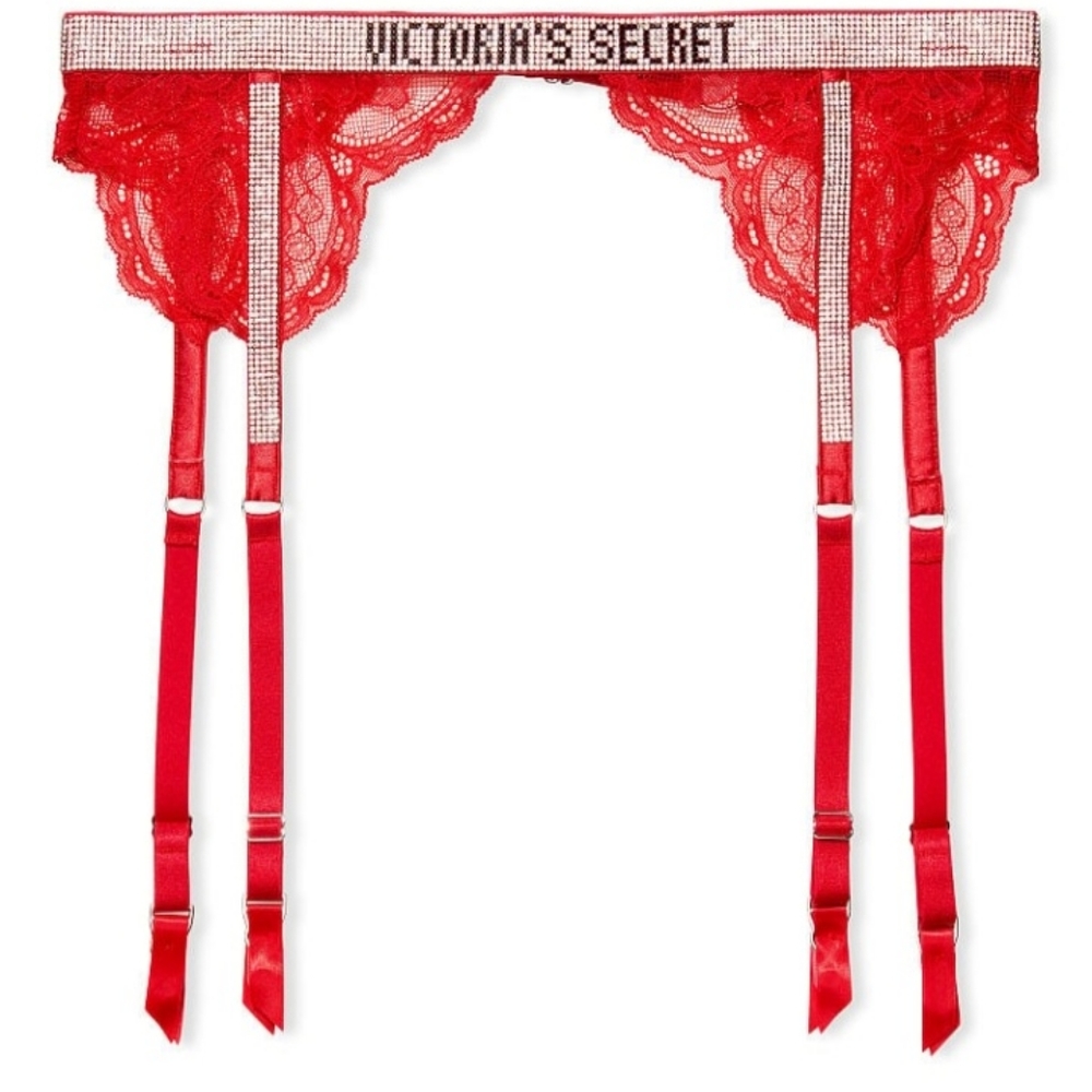 Very Sexy Shine Strap Lace Garter Belt